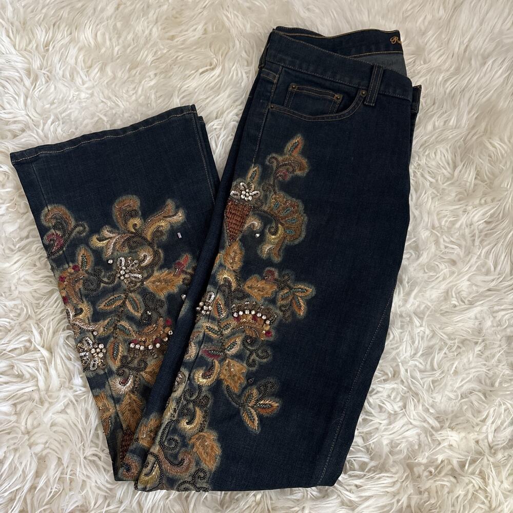 Ralph Lauren Black Label Embellished Jeans Embroidered Bead Jewel Denim 30 $1690 - Picture 16 of 16